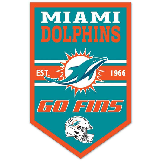 Miami Dolphins 11x17 Wood Chevron Sign For Fan Cave Decor - ToylandEU