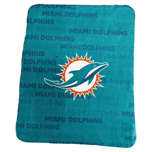 Miami Dolphins 50x60 Fleece Blanket Classic Throw Cozy - ToylandEU