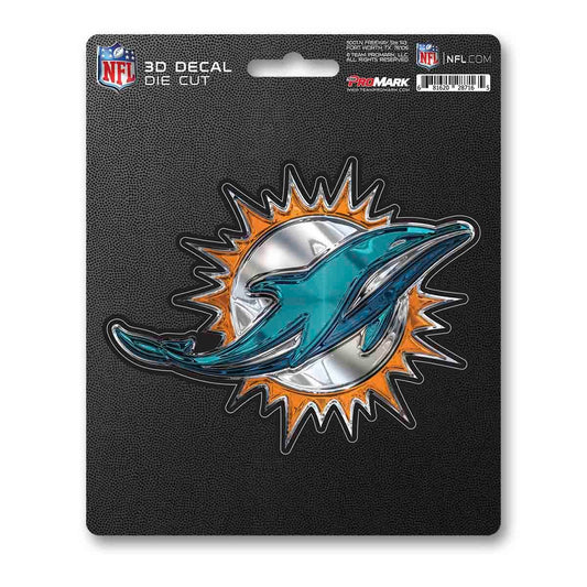 Miami Dolphins 5x8 Die Cut 3D Logo Decal Official Fan Mats - ToylandEU