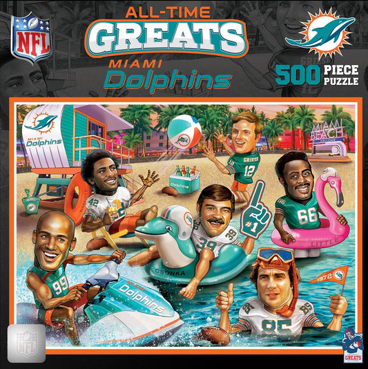 Miami Dolphins All Time Greats 500 Piece Puzzle Collectible - ToylandEU