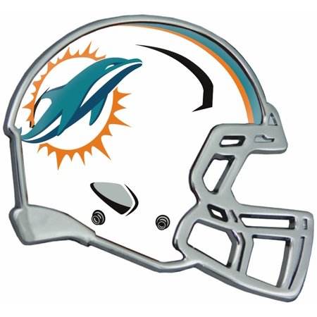 Miami Dolphins Auto Emblem Helmet Car Decor Accessory - ToylandEU
