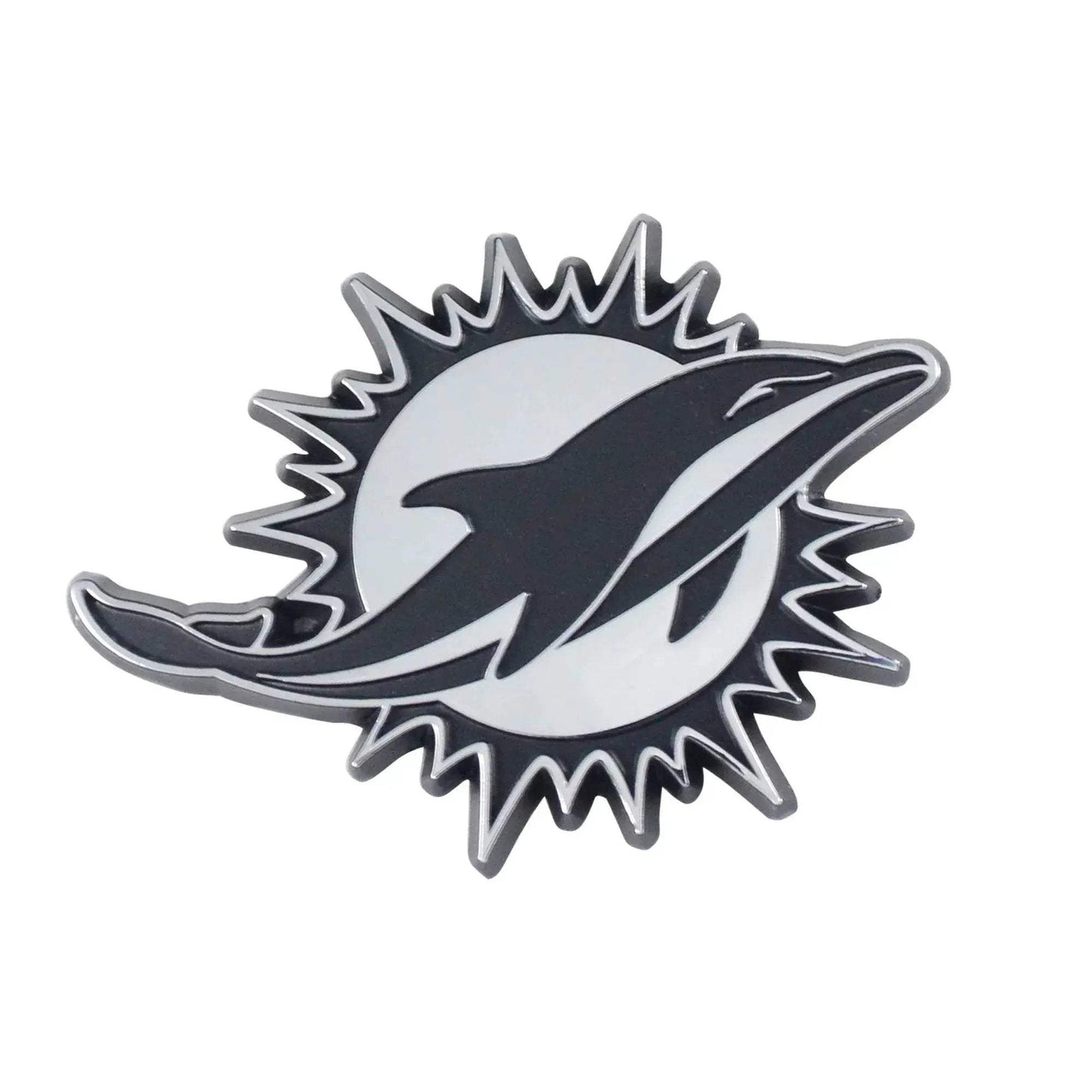  Miami Dolphins Auto Emblem Premium Chrome Metal 3D Logo -  ToylandEU™