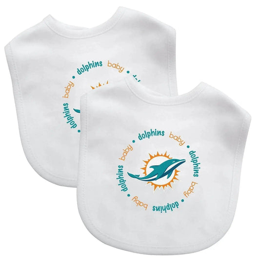  Miami Dolphins Baby Bib 2 Pack Officially Licensed Gear -  ToylandEU™