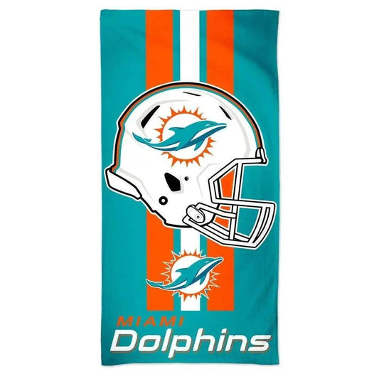 Miami Dolphins Beach Towel 30x60 Cotton Velour Front -  ToylandEU™