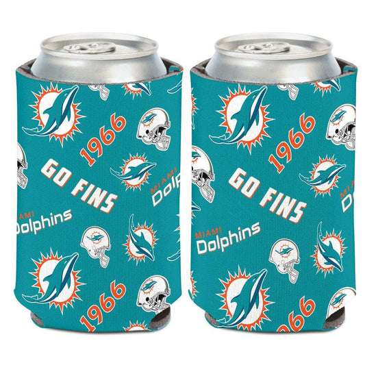 Miami Dolphins Can Cooler Scatterprint Design 12 Oz Cans - ToylandEU