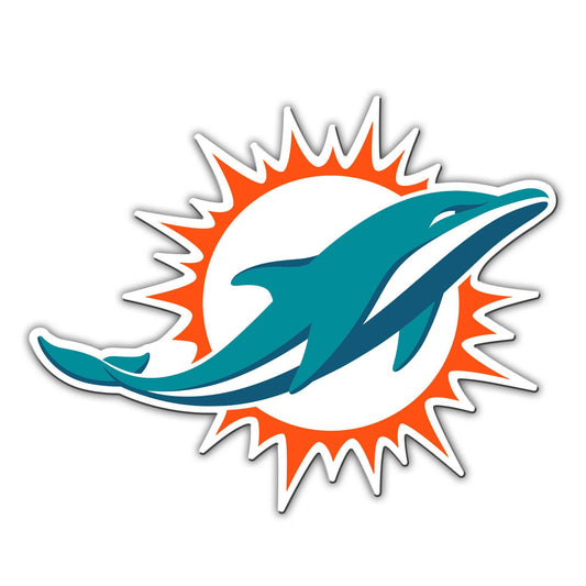 Miami Dolphins Car Magnet 12 Inch Logo Design Emblem - ToylandEU