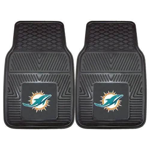  Miami Dolphins Car Mats Heavy Duty 2 Piece Vinyl -  ToylandEU™