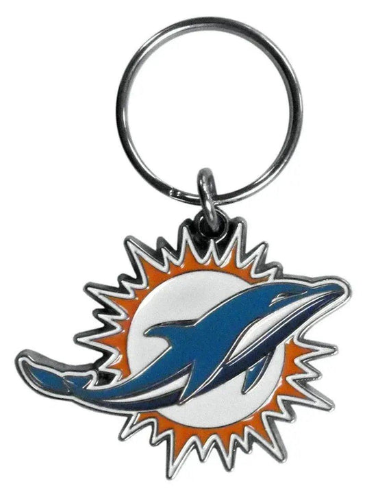  Miami Dolphins Chrome Logo Cut Keychain -  ToylandEU™