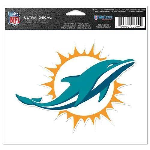  Miami Dolphins Decal 5x6 Ultra Color -  ToylandEU™