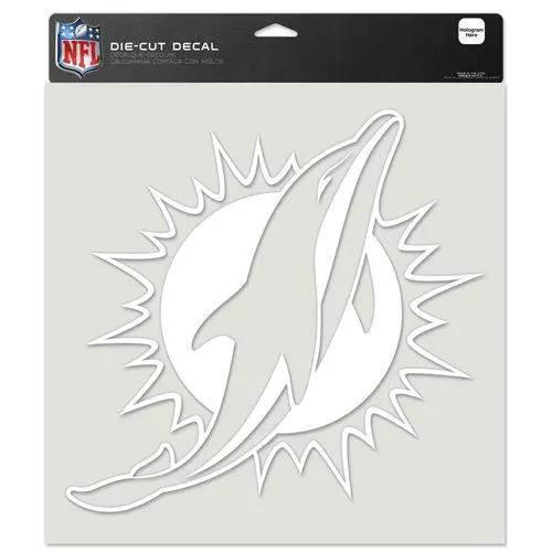  Miami Dolphins Decal 8x8 Die Cut White -  ToylandEU™