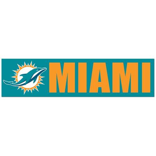 Miami Dolphins Decal Bumper Sticker - ToylandEU