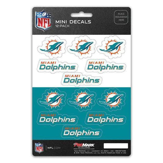  Miami Dolphins Decal Set Mini 12 Pack Premium Vinyl UV -  ToylandEU™