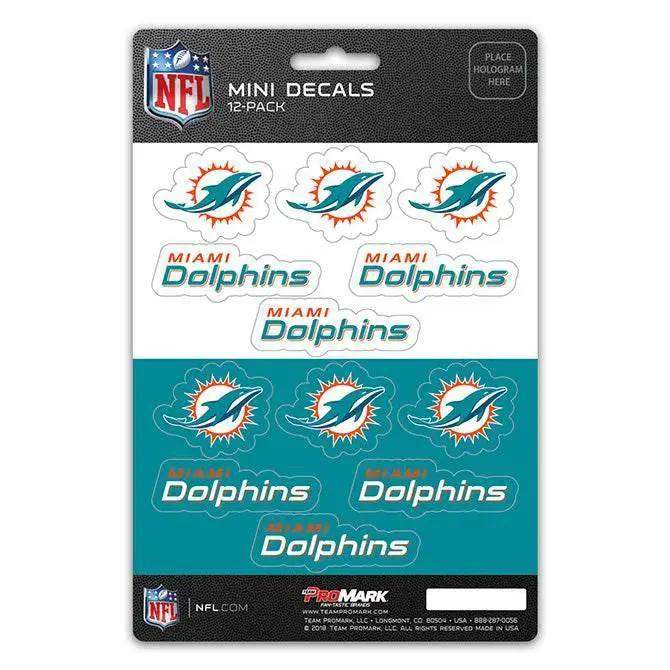  Miami Dolphins Decal Set Mini 12 Pack Premium Vinyl UV -  ToylandEU™