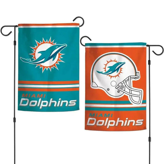  Miami Dolphins Flag 12x18 Garden Style 2 Sided -  ToylandEU™