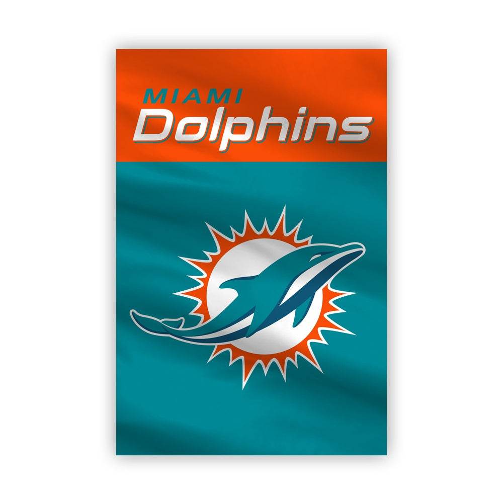 Miami Dolphins Flag 13x18 Home Official NFL Flag Gear - ToylandEU