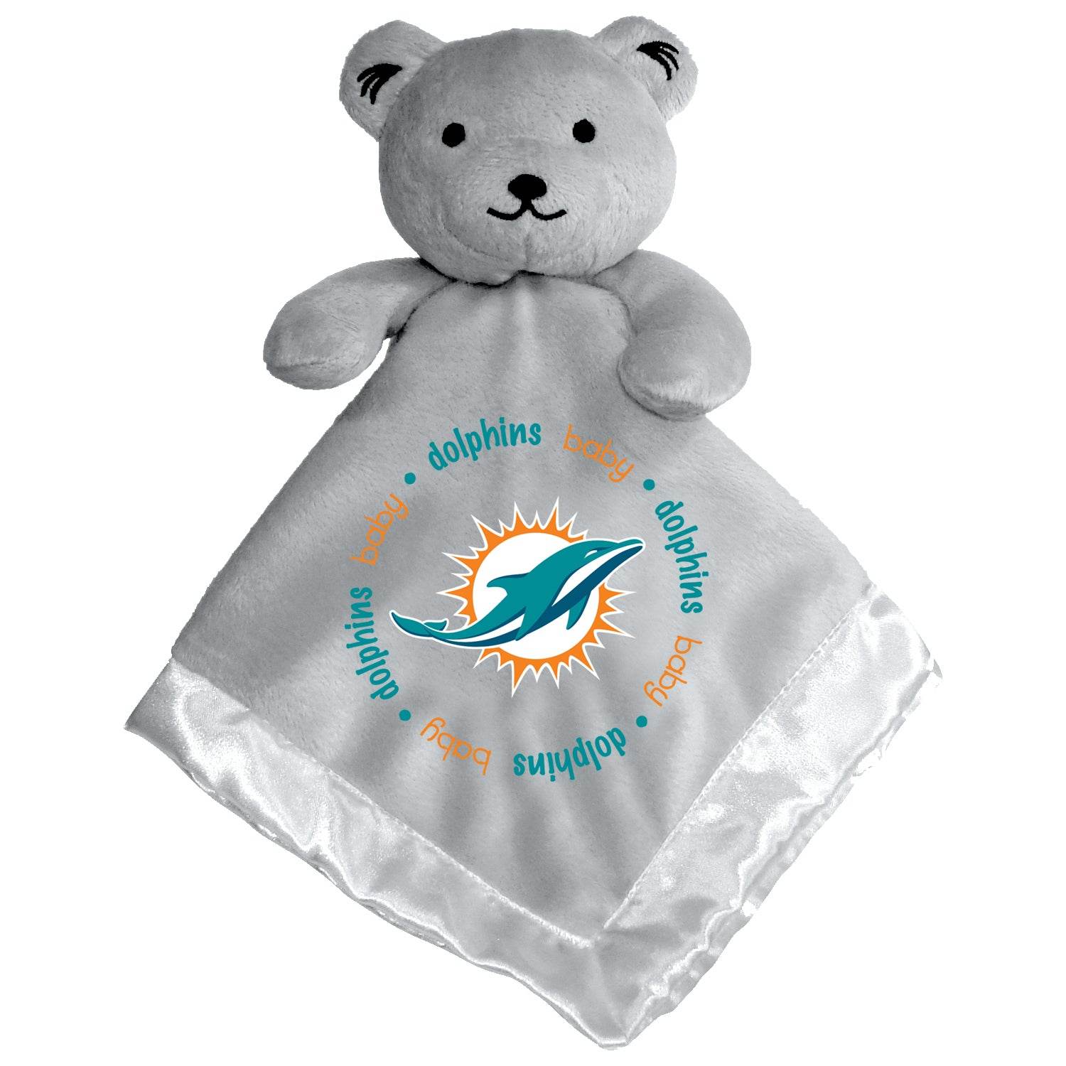Miami Dolphins Gray Security Bear With Embroidered Logo - ToylandEU