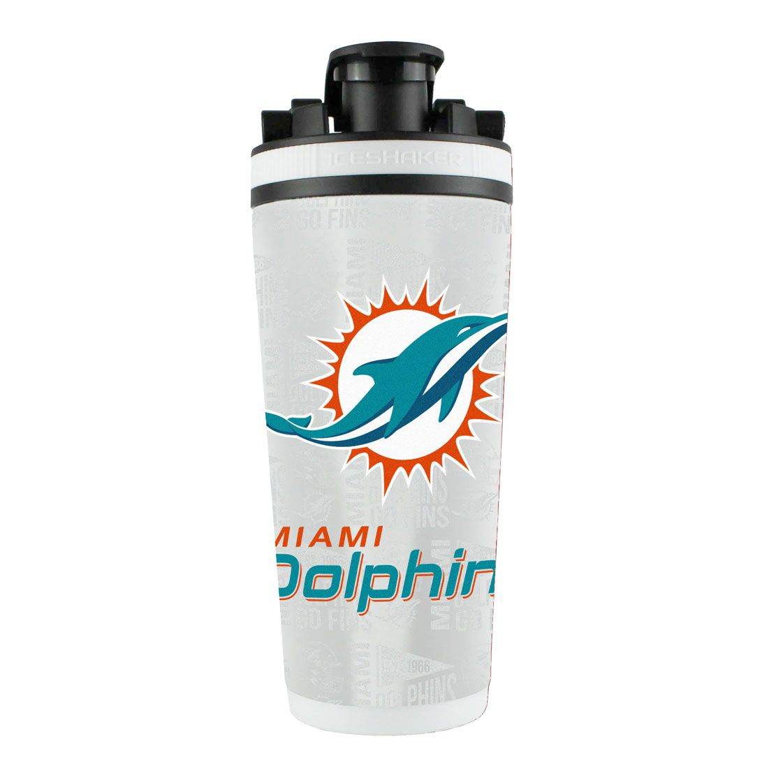 Miami Dolphins Ice Shaker 26oz Stainless Steel Bottle - ToylandEU