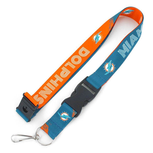 Miami Dolphins Lanyard Crossfade Design Breakaway Clip - ToylandEU