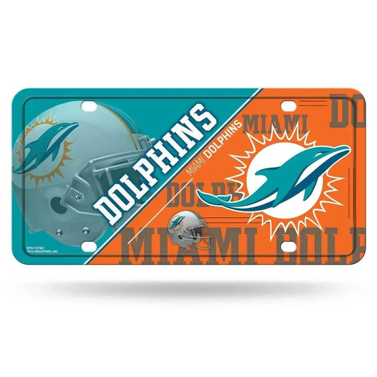  Miami Dolphins License Plate Aluminum Split Design 6x12 -  ToylandEU™