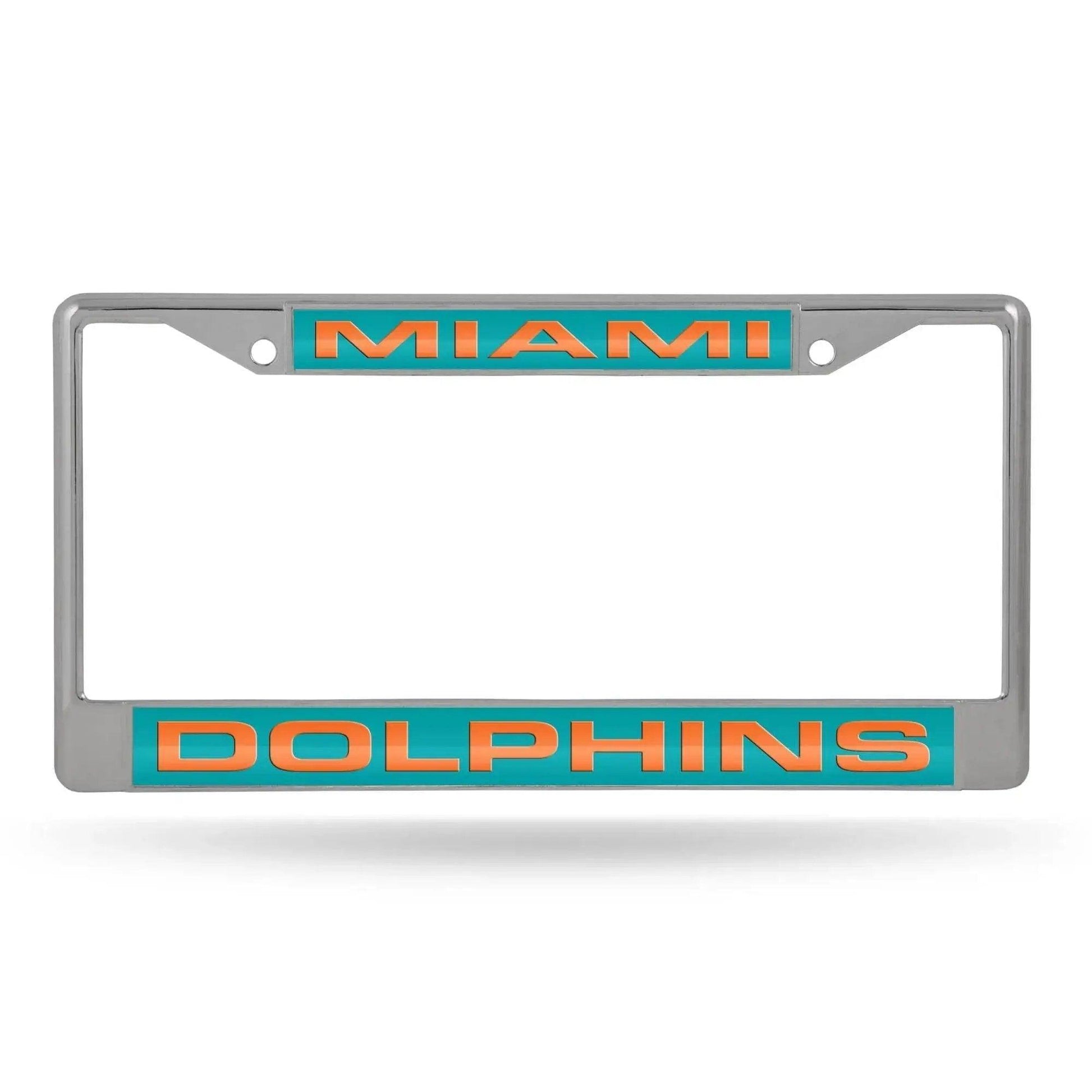  Miami Dolphins License Plate Frame Chrome Green Background -  ToylandEU™