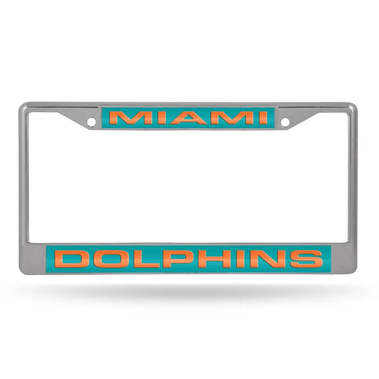  Miami Dolphins License Plate Frame Chrome Green Background -  ToylandEU™