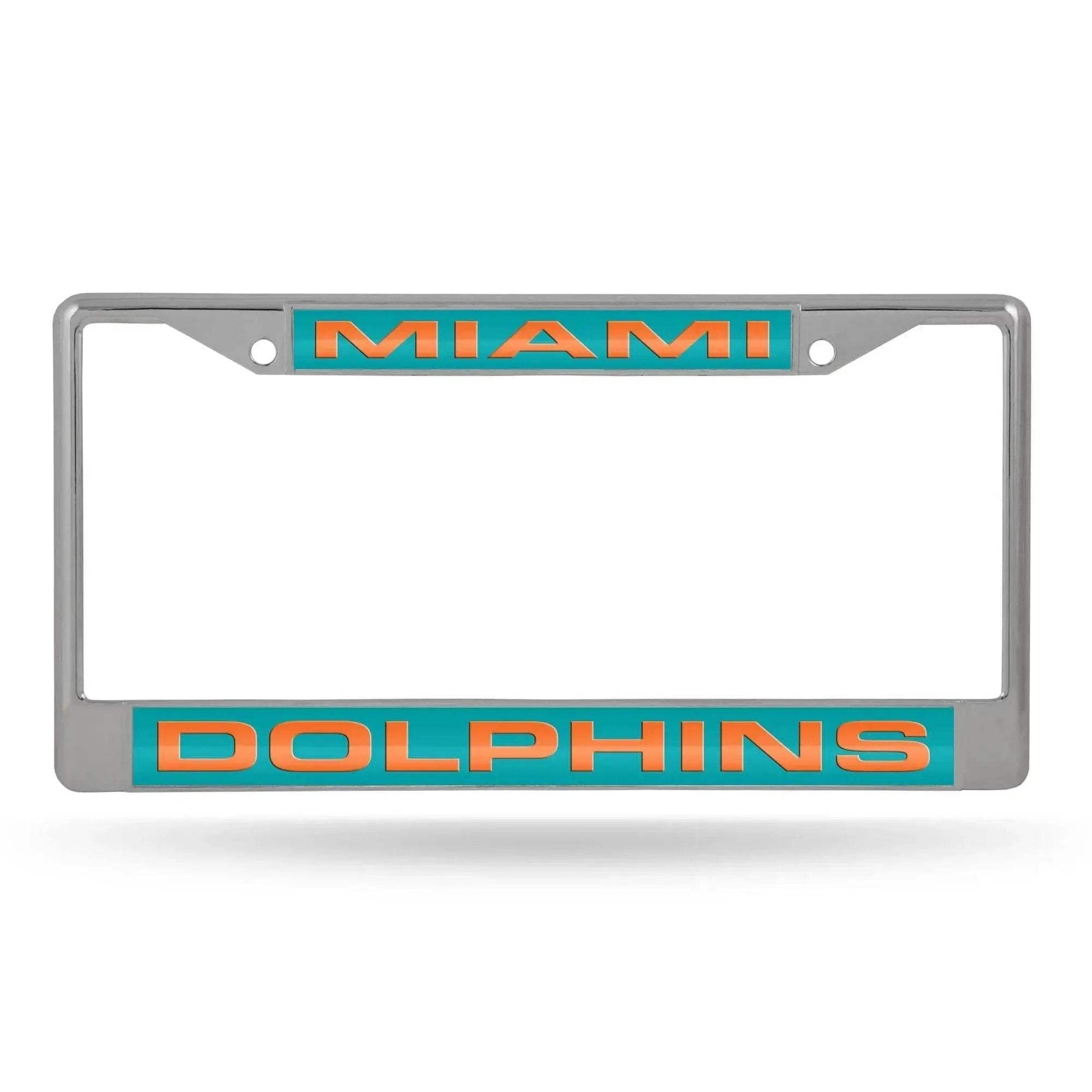  Miami Dolphins License Plate Frame Chrome Green Background -  ToylandEU™