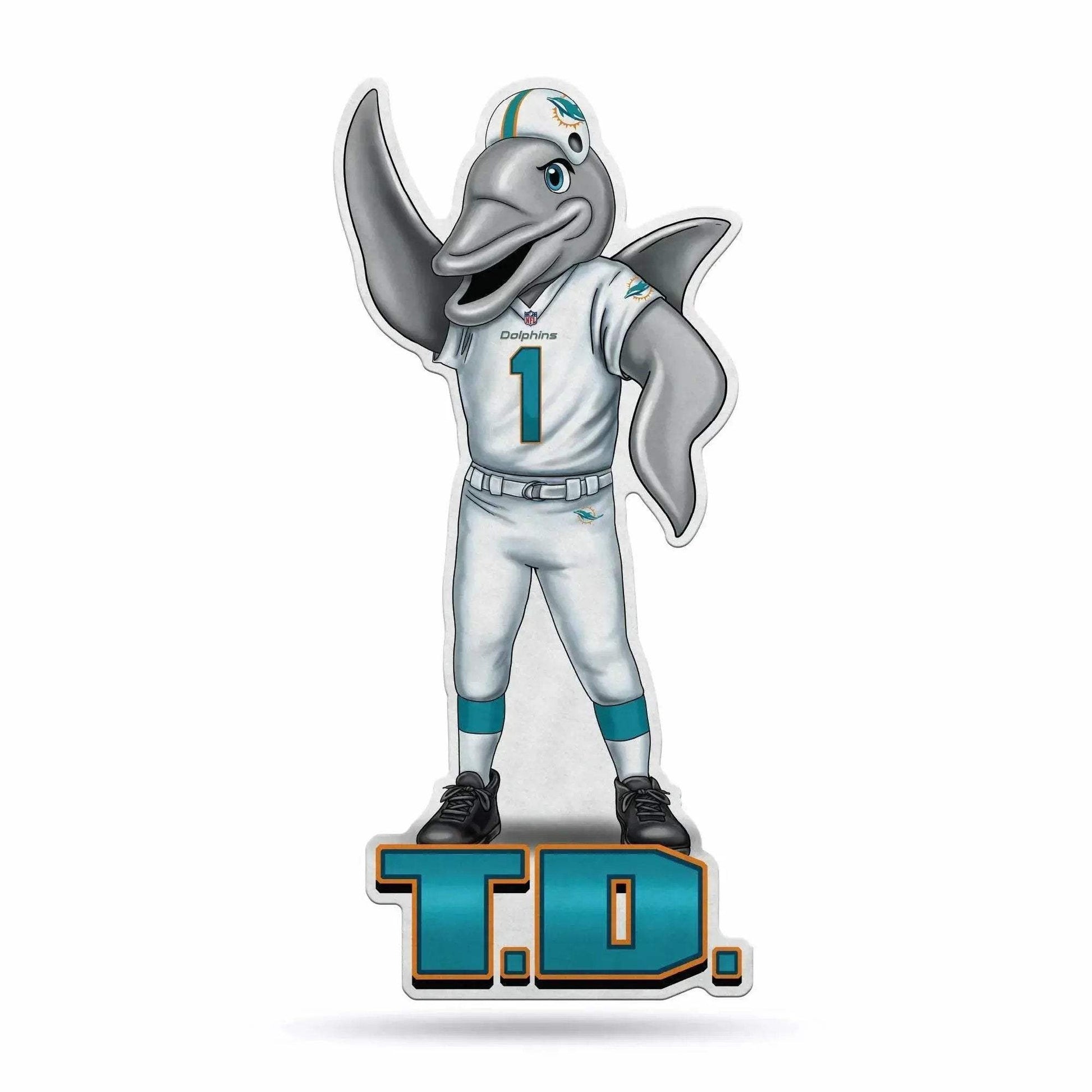  Miami Dolphins Pennant Shape Mascot Design Felt Decor -  ToylandEU™