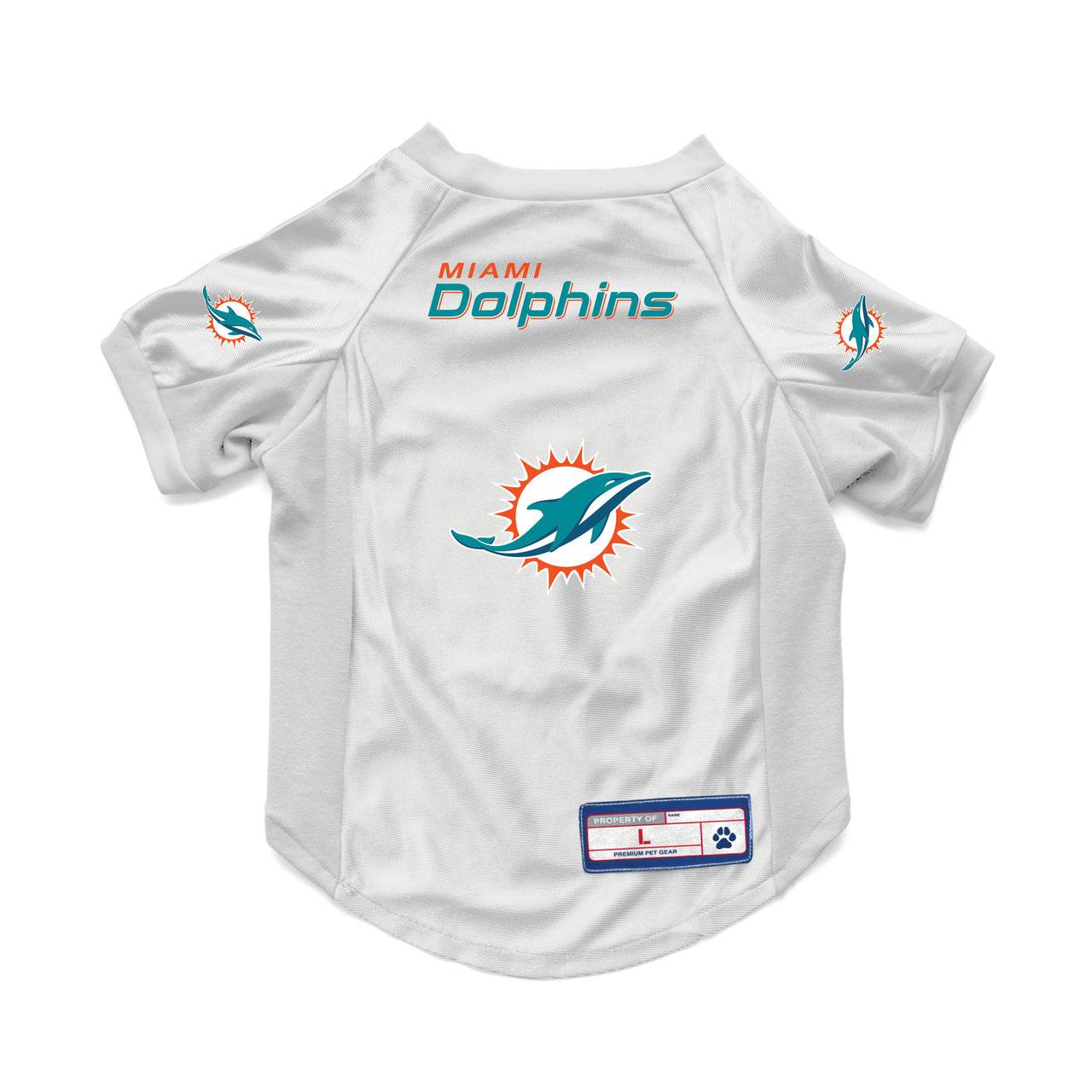 Miami Dolphins Pet Jersey Stretch Size Big Dog Apparel - ToylandEU