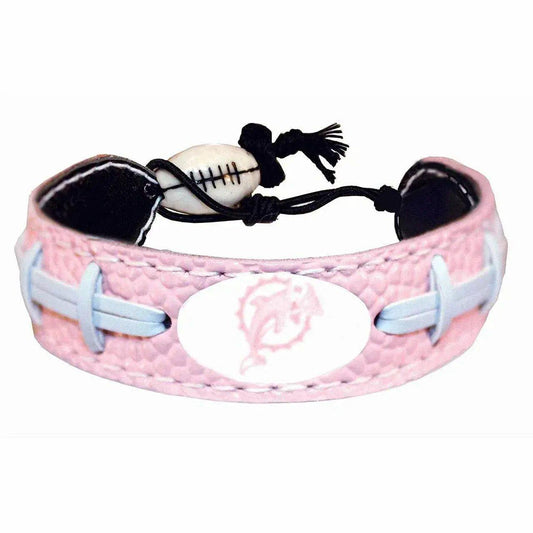  Miami Dolphins Pink Leather Bracelet With Ceramic Bead -  ToylandEU™