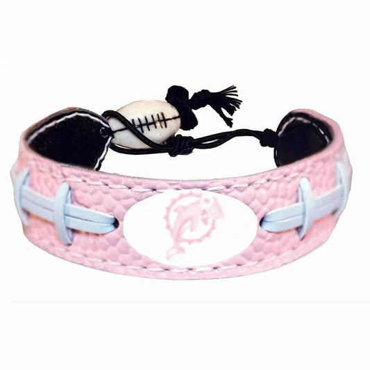  Miami Dolphins Pink Leather Bracelet With Ceramic Bead -  ToylandEU™