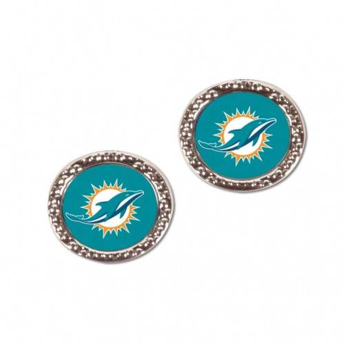 Miami Dolphins Post Style Earrings Officially Licensed - ToylandEU