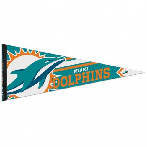 Miami Dolphins Premium Pennant 12x30 Wool Felt Style - ToylandEU