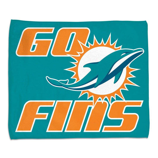 Miami Dolphins Rally Towel 15x18 Full Color Fan Gear - ToylandEU