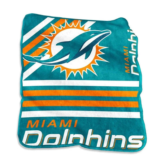  Miami Dolphins Raschel Throw Blanket 50x60 Inches Cozy -  ToylandEU™