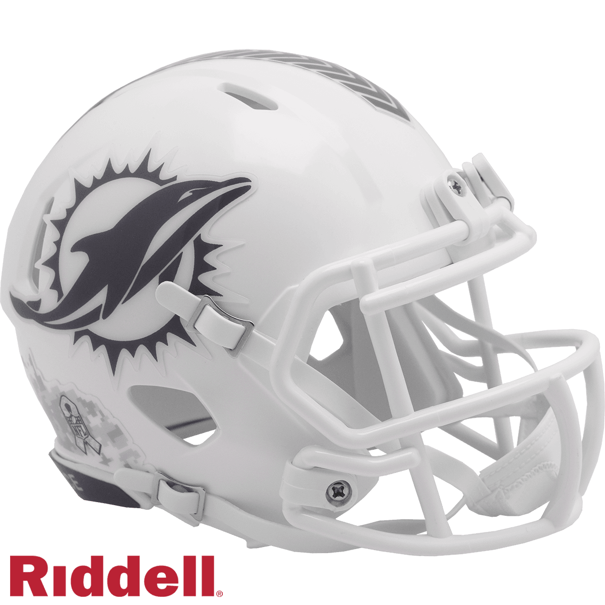 Miami Dolphins Salute to Service Mini Speed Helmet 2024 - ToylandEU