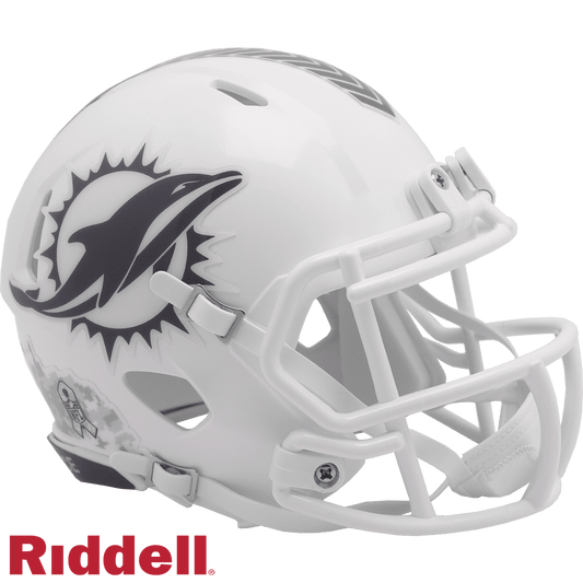 Miami Dolphins Salute to Service Mini Speed Helmet 2024 - ToylandEU