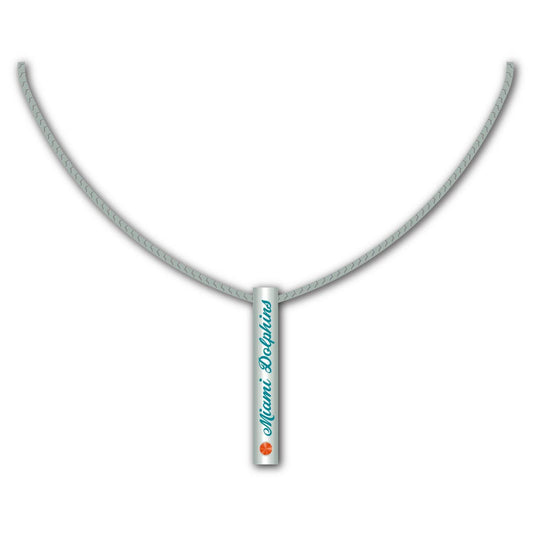 Miami Dolphins Sterling Silver Bar Necklace For Fans - ToylandEU
