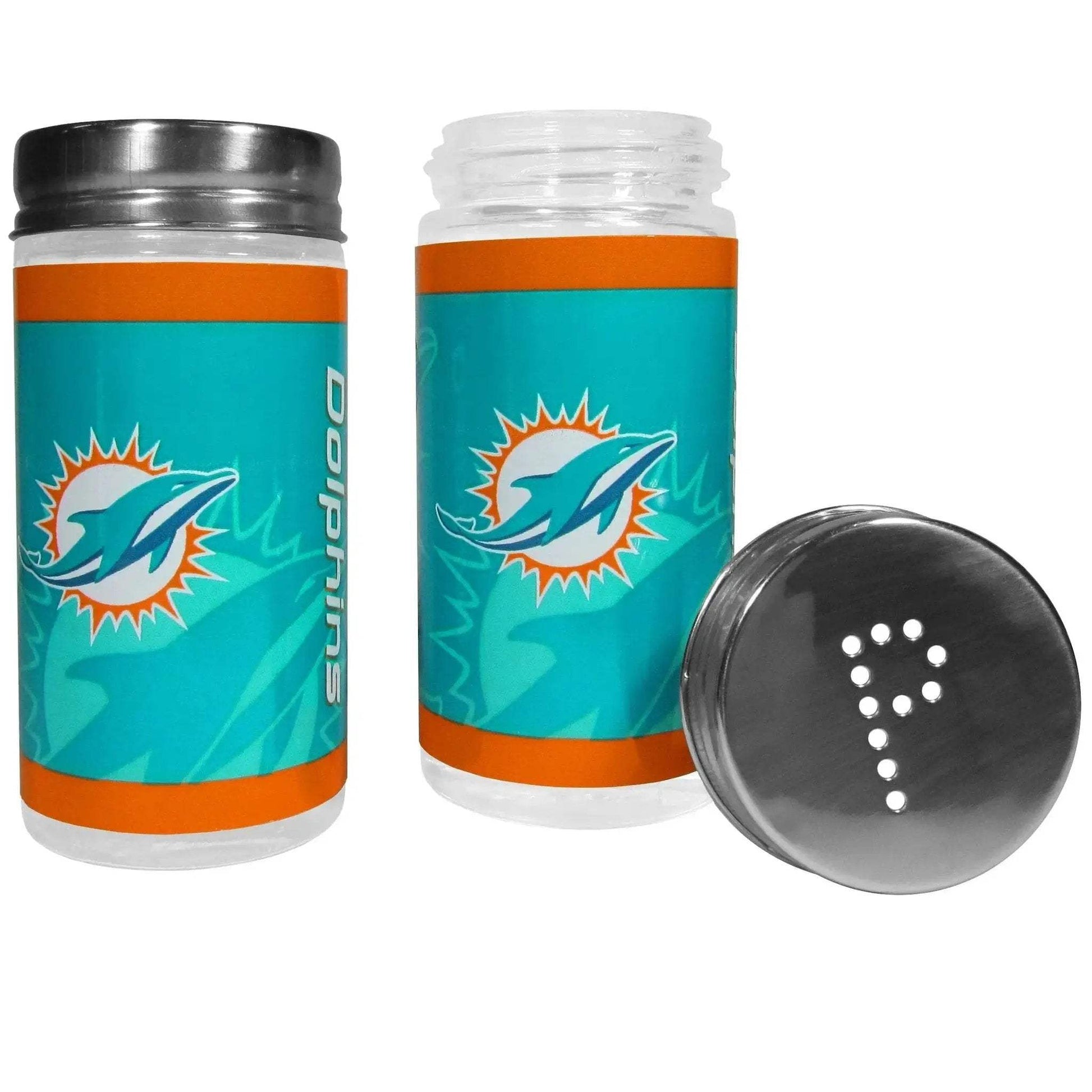 Miami Dolphins Tailgater Salt And Pepper Shakers Glass -  ToylandEU™