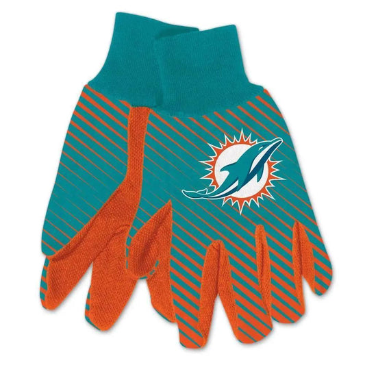  Miami Dolphins Two Tone Gloves For Adults With Rubber Grips -  ToylandEU™