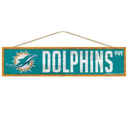  Miami Dolphins Wood Sign 4x17 Team Logo Design Wincraft -  ToylandEU™