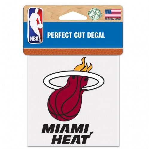 Miami Heat 4x4 Perfect Cut Vinyl Decal Outdoor Color - ToylandEU