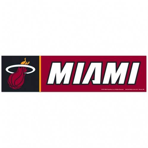 Miami Heat Decal 3x12 Bumper Strip Special Order Official - ToylandEU