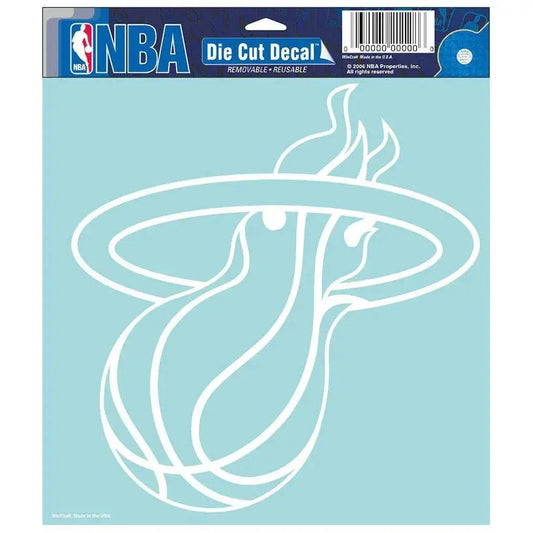  Miami Heat Decal 8x8 Die Cut White -  ToylandEU™
