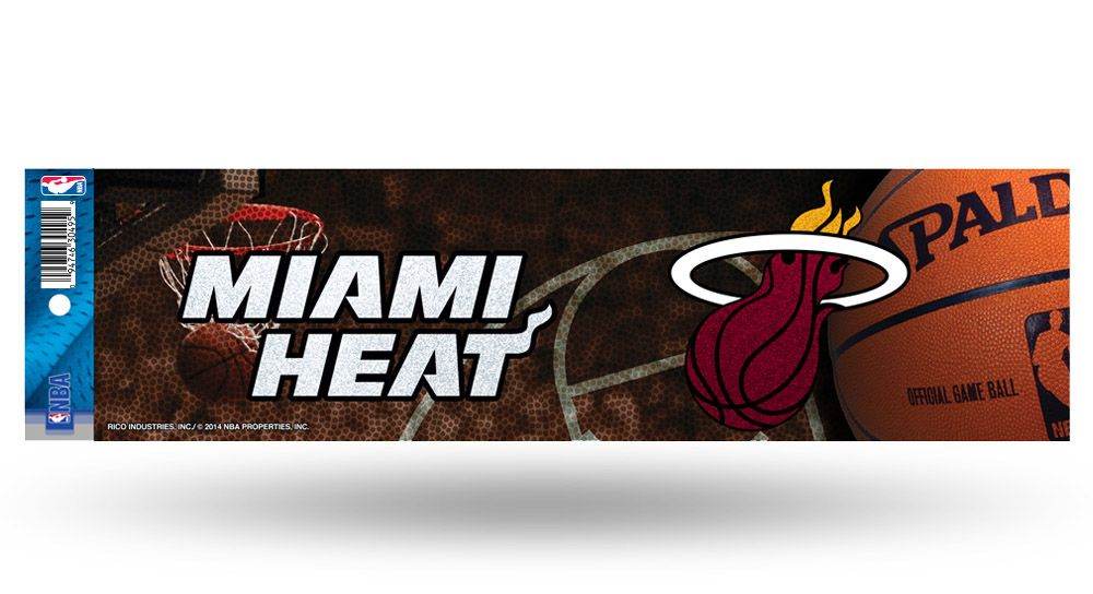 Miami Heat Decal Bumper Sticker Glitter - ToylandEU