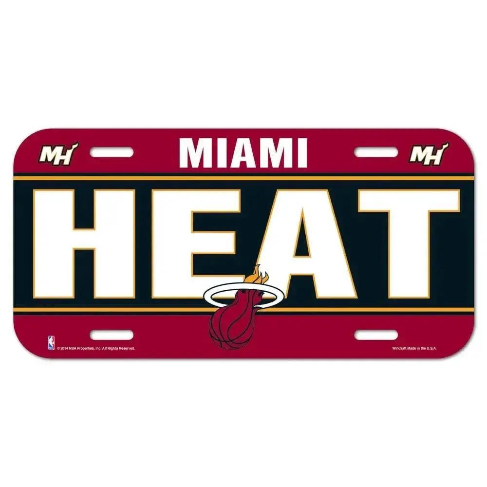  Miami Heat Official License Plate 6x12 Inch Plastic -  ToylandEU™