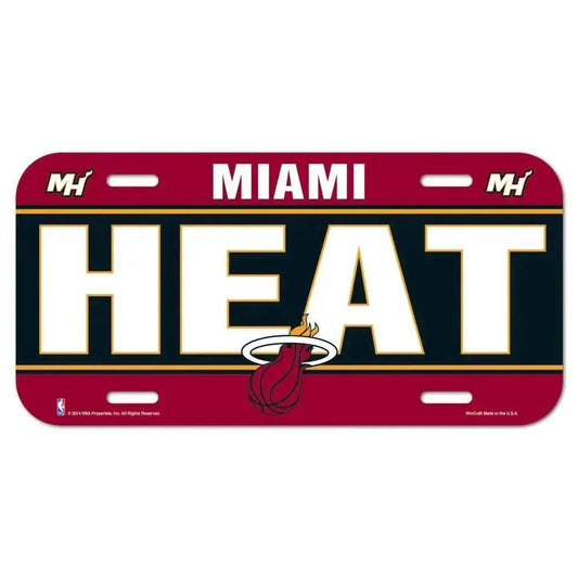  Miami Heat Official License Plate 6x12 Inch Plastic -  ToylandEU™