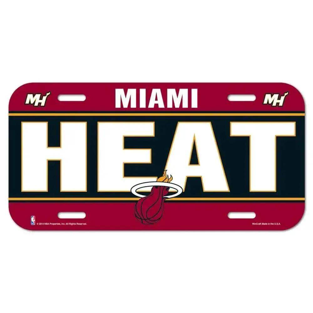  Miami Heat Official License Plate 6x12 Inch Plastic -  ToylandEU™