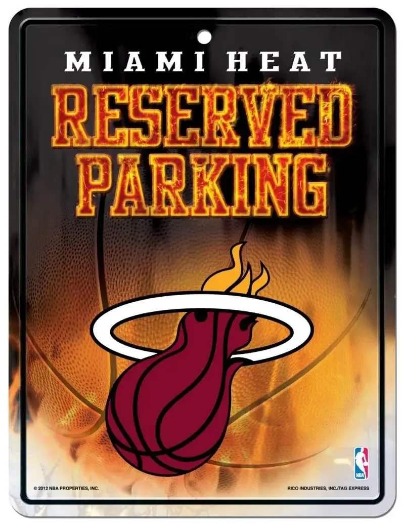  Miami Heat Sign Metal Parking -  ToylandEU™