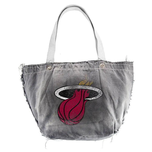  Miami Heat Vintage Tote Bag Cotton Canvas Hand Distressed -  ToylandEU™