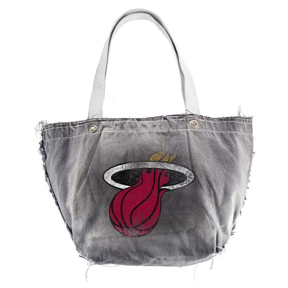  Miami Heat Vintage Tote Bag Cotton Canvas Hand Distressed -  ToylandEU™